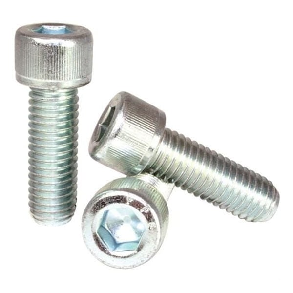 Newport Fasteners 3/8"-16 Socket Head Cap Screw, Standard, Zinc Plated Alloy Steel, 1/2 in Length, 750 PK 872107-750 - main